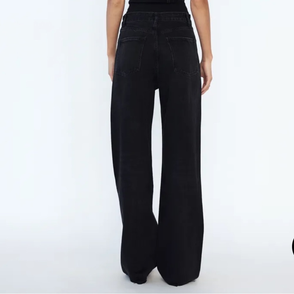 ZARA High Rise Full Length Black Jeans